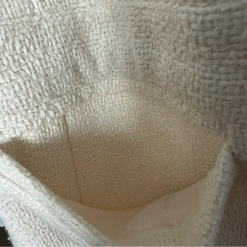 Zara Cream Jacket Size Medium - Picture 6 of 7